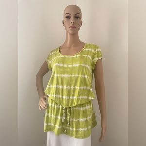 Michael Kors Lime green tie dye beach cover up. Size Medium